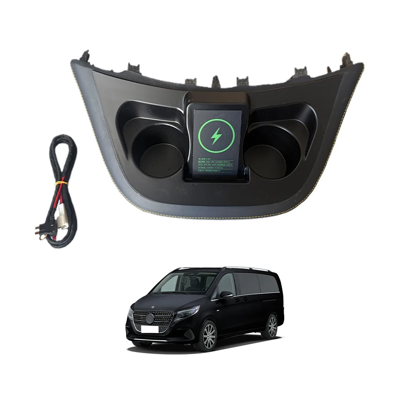 For Mercedes-Benz Vito Metis  Original Car Model Center Console Cup Holder Upgrade Wireless Charging Upgrade Accessories
