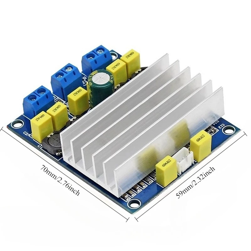 TDA7492 HiFi Digital Audio Amplifier Board High Power 2x50W Stereo Parallel Bridge 100W for DIY Speaker