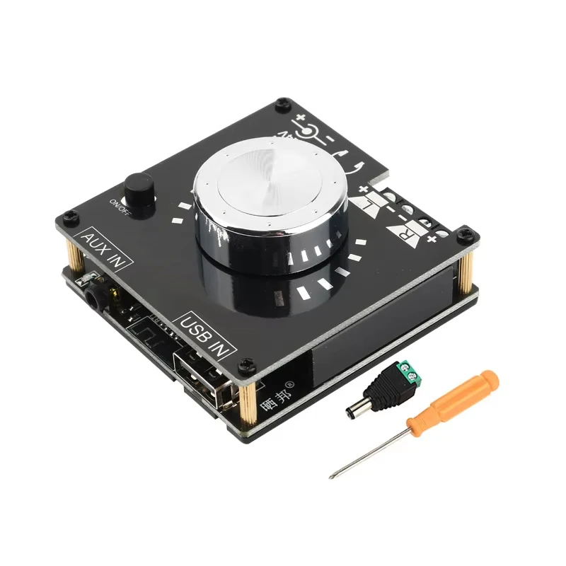 BT 5.0 100W*2 Mini DIY Audio Module Digital Power Amplifier Board with U Disk & AUX Input Support for Home or Car