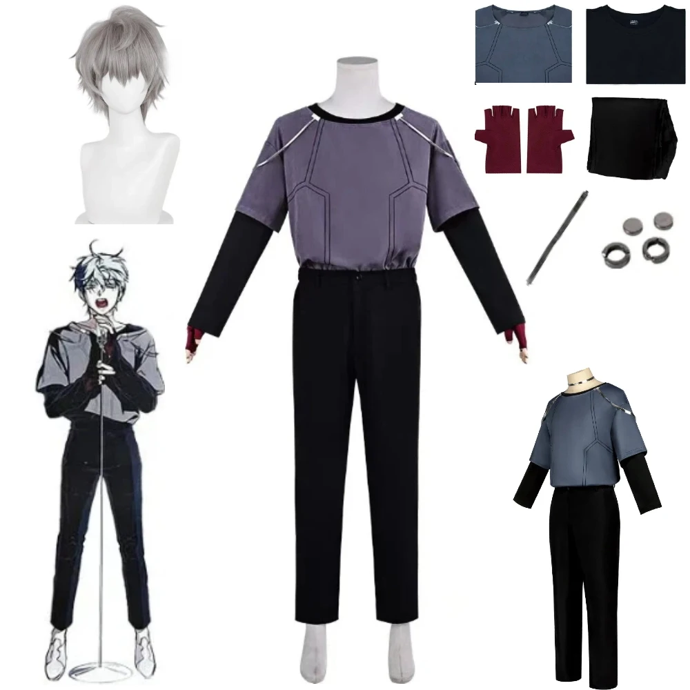 Anime Alien Stage R7 Till Luka Cosplay Wig Full Outfit Blink Style Halloween Carnival Character Role Play Stage Dress Up Costume