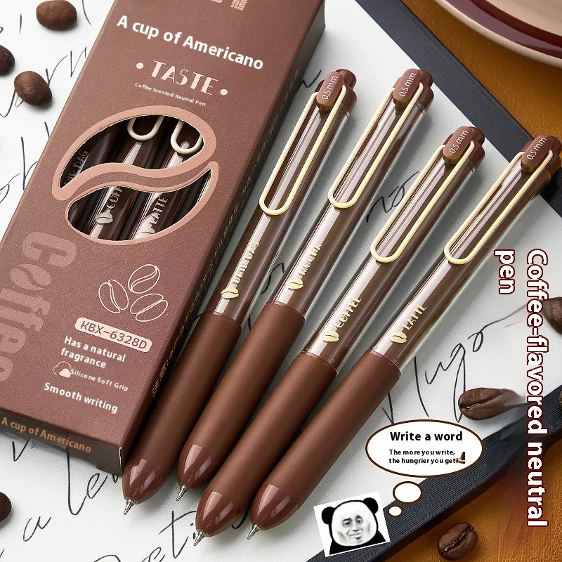 Exquisite Stationery Gel Ink Pen Kaba Bear Rose Style 0.5mm Quick-dry Smooth Learning Exam Cute Stationery Pen Girl Kawaii Gifts
