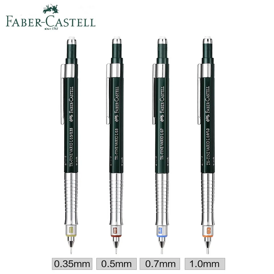 Faber Castell Tk Fine Vario L Drafting Mechanical/Automatic Pencil,0.5/1.0/0.35/0.7mm;Includes B/2B/HB Lead Refill