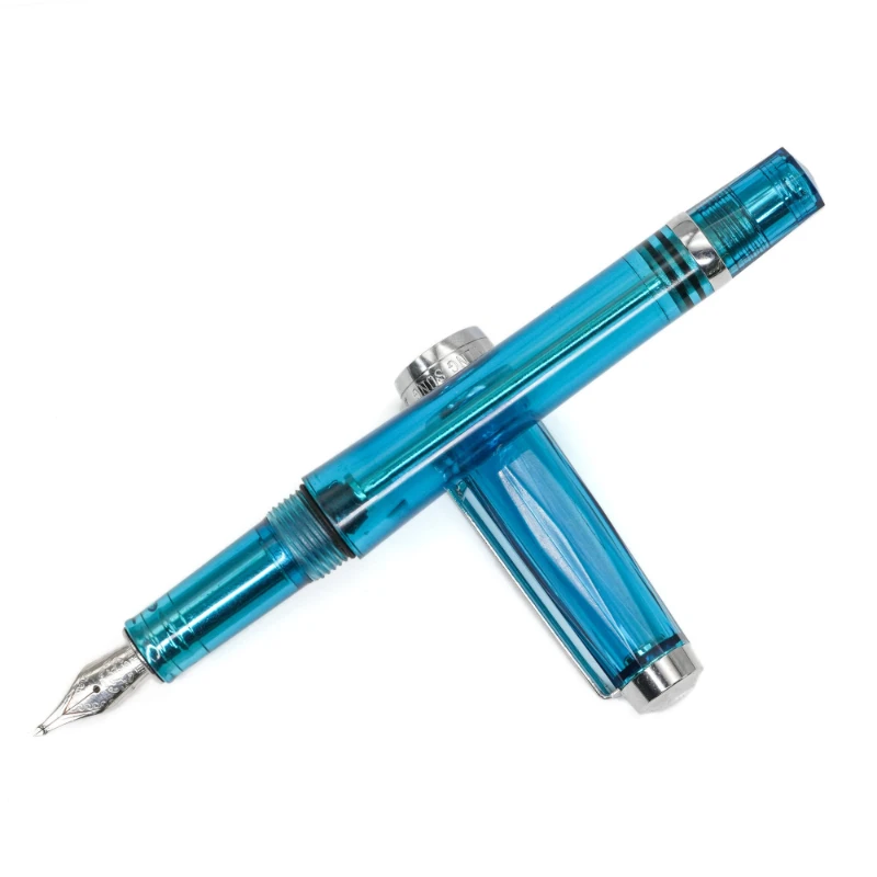 BALAOYE Green Resin Fountain Pen No.5 Stacked Long Knife 4.0mm Exam Note Taking Back To School Supplies office Birthday Present