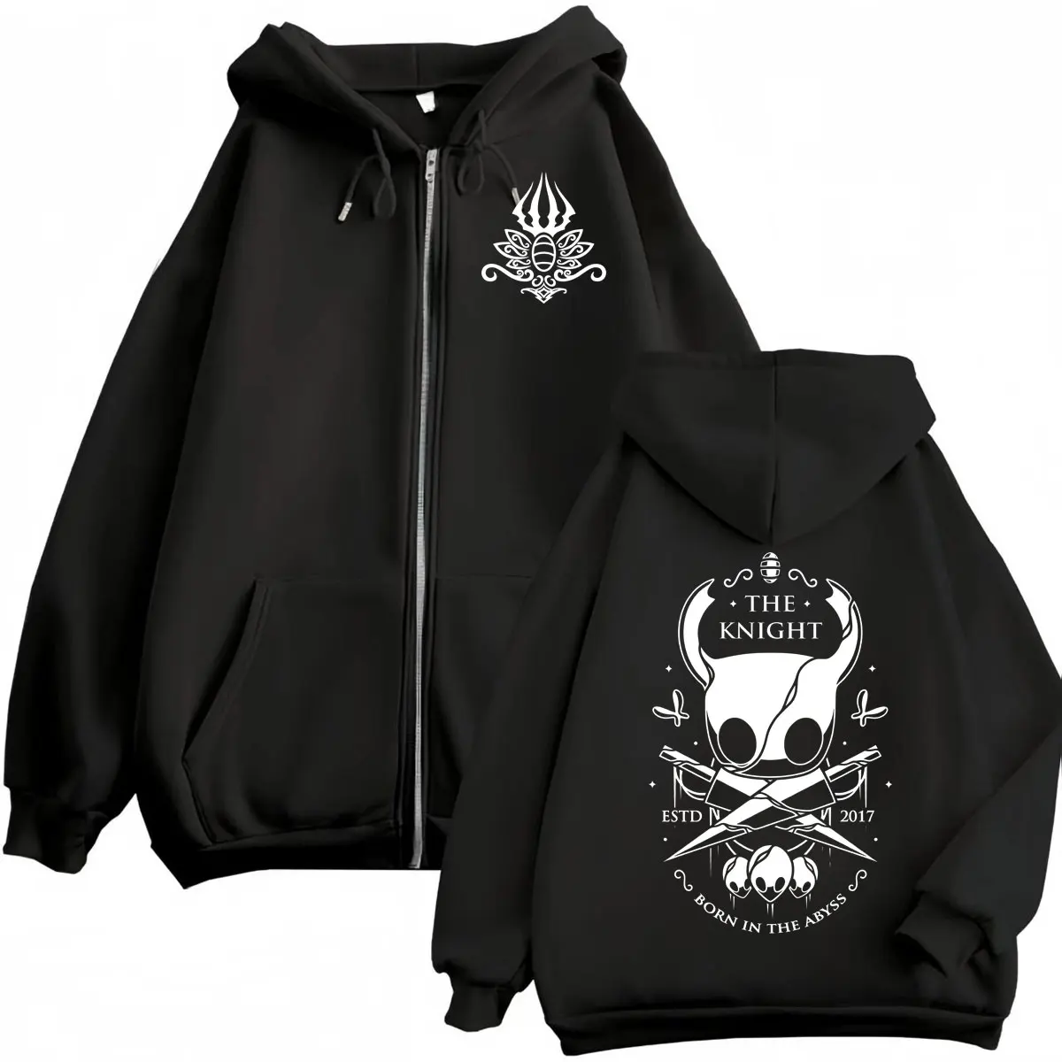 Hollow Knight Game Double Sided Print Hoodie High Quality Fashion Oversized Pullovers Men Women Casual Long Sleeve Sweatshirts