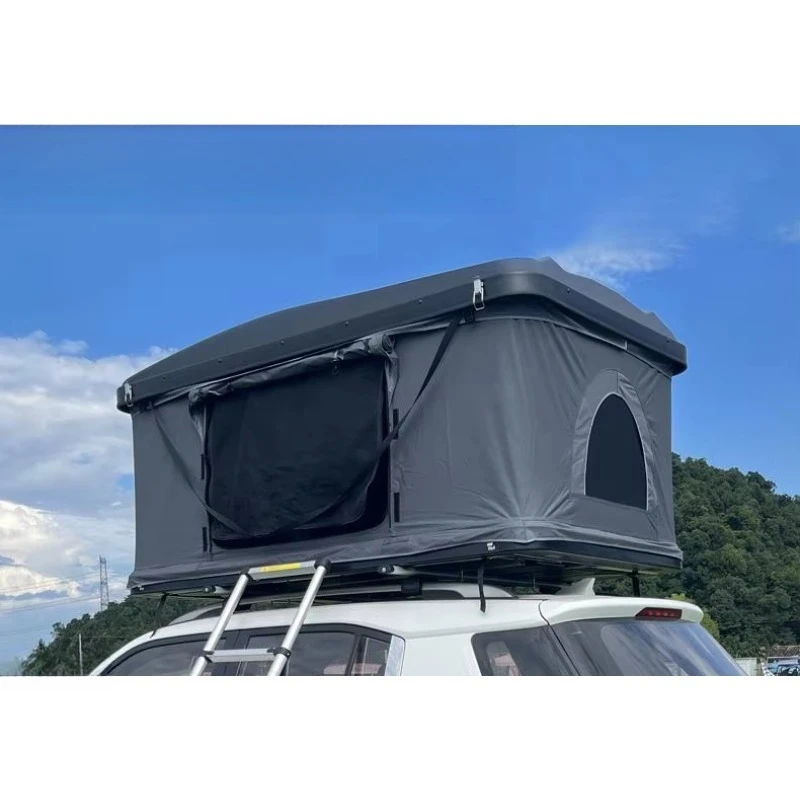 Automatic Fold up Rooftop Tents for 2-3 Person Easy Set-up Folding Hard Shell Roof Top Tent for Outdoor Camping Car Trip