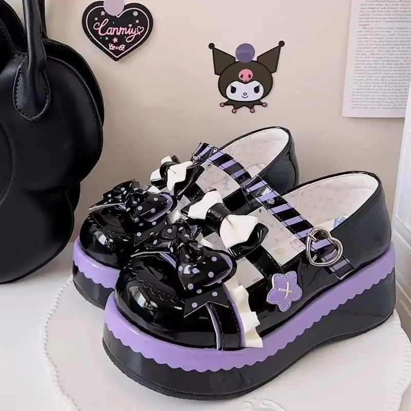 Sweet Women's Mary Jane Shoe New Exquisite Lolita Bow Casual Shoes for Woman Fashion Platform Shoes Designer Shoes Zapatos Mujer