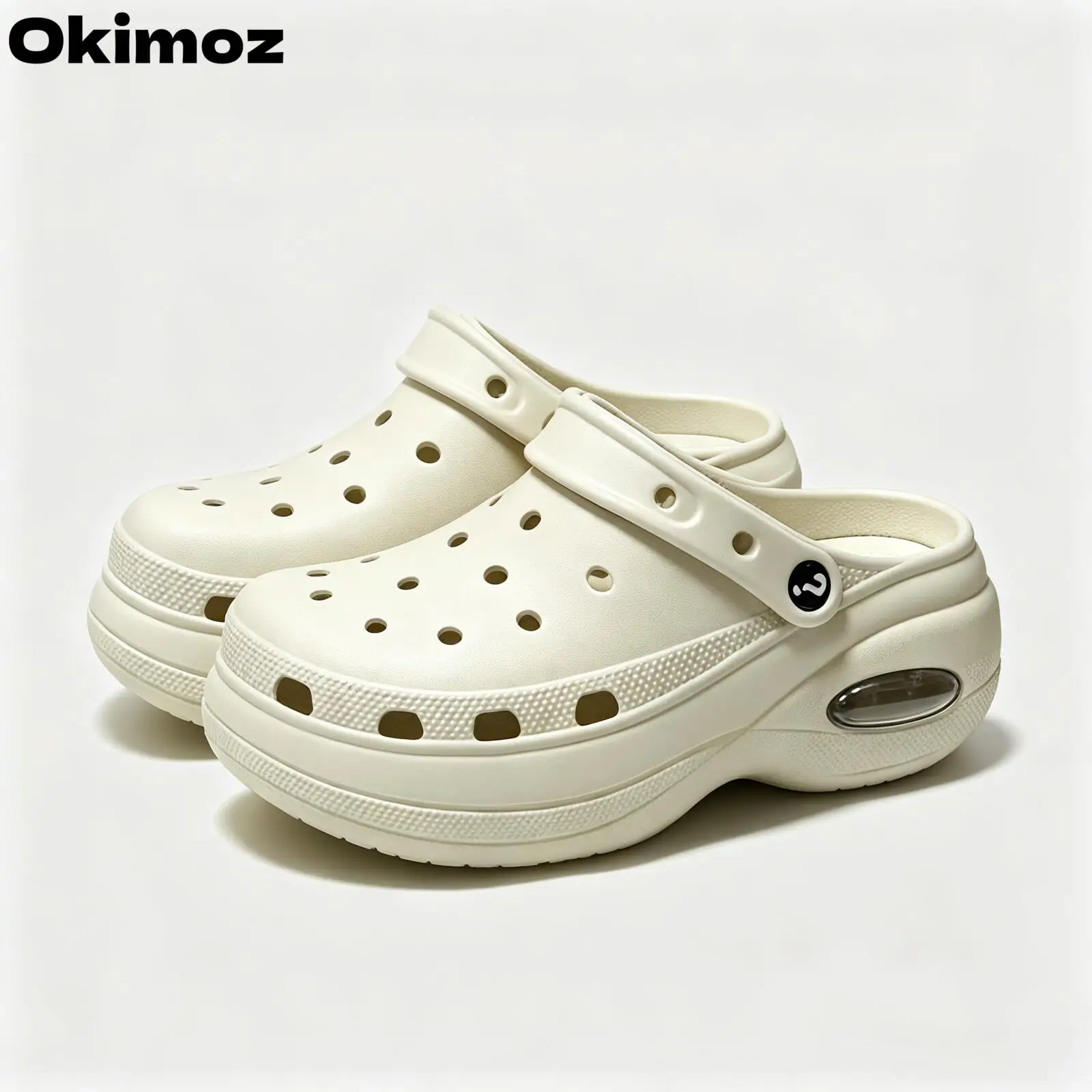 Okimoz Women Platform Hollow Clogs Slip On Beach Garden Outdoor Casual Walking Sandals