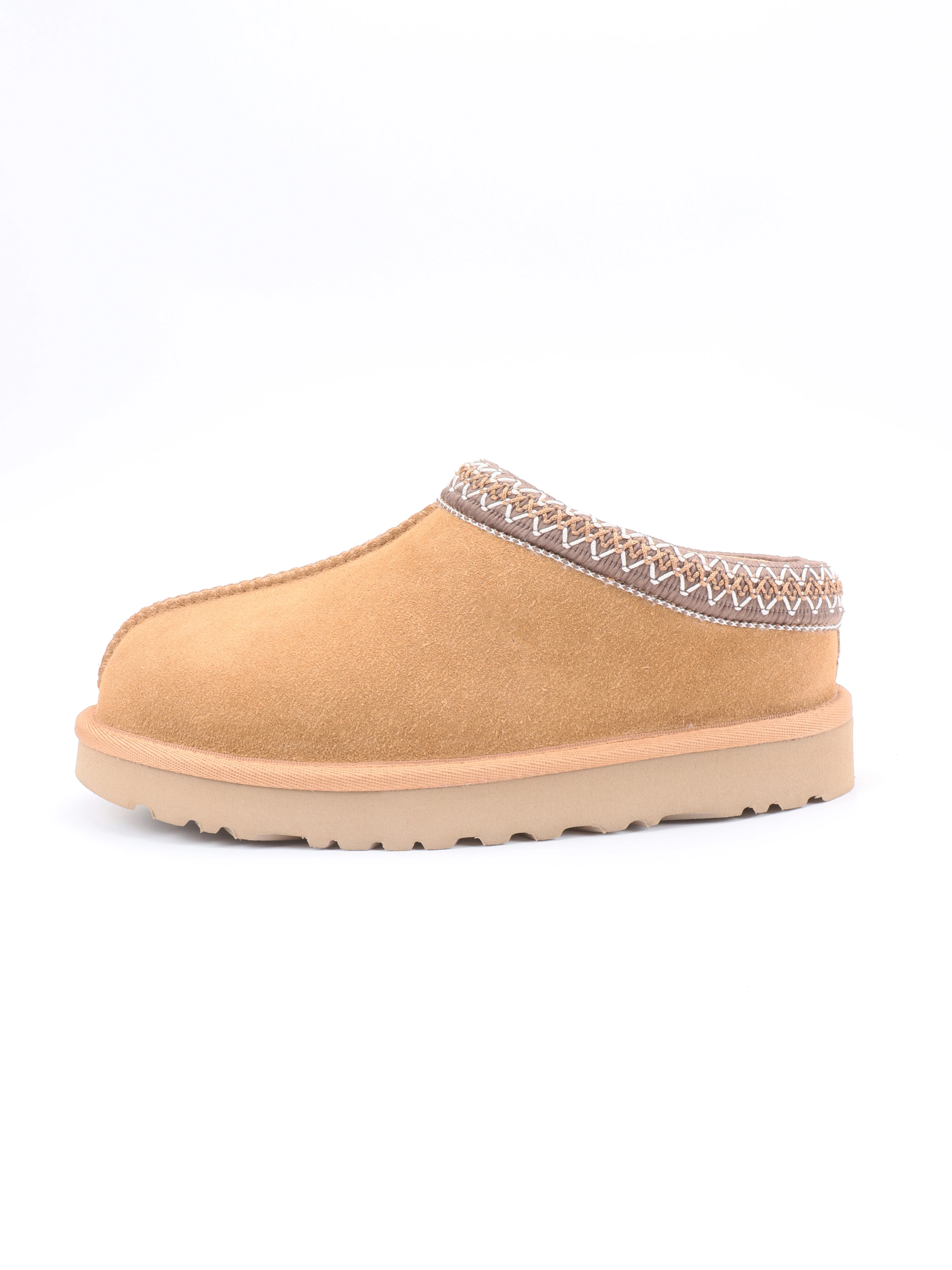 Women's Genuine Cow Suede Wool Lining Slippers Winter Warm Platform Mules EVA High-Elastic Sole Indoor Outdoor Slip-on Shoes