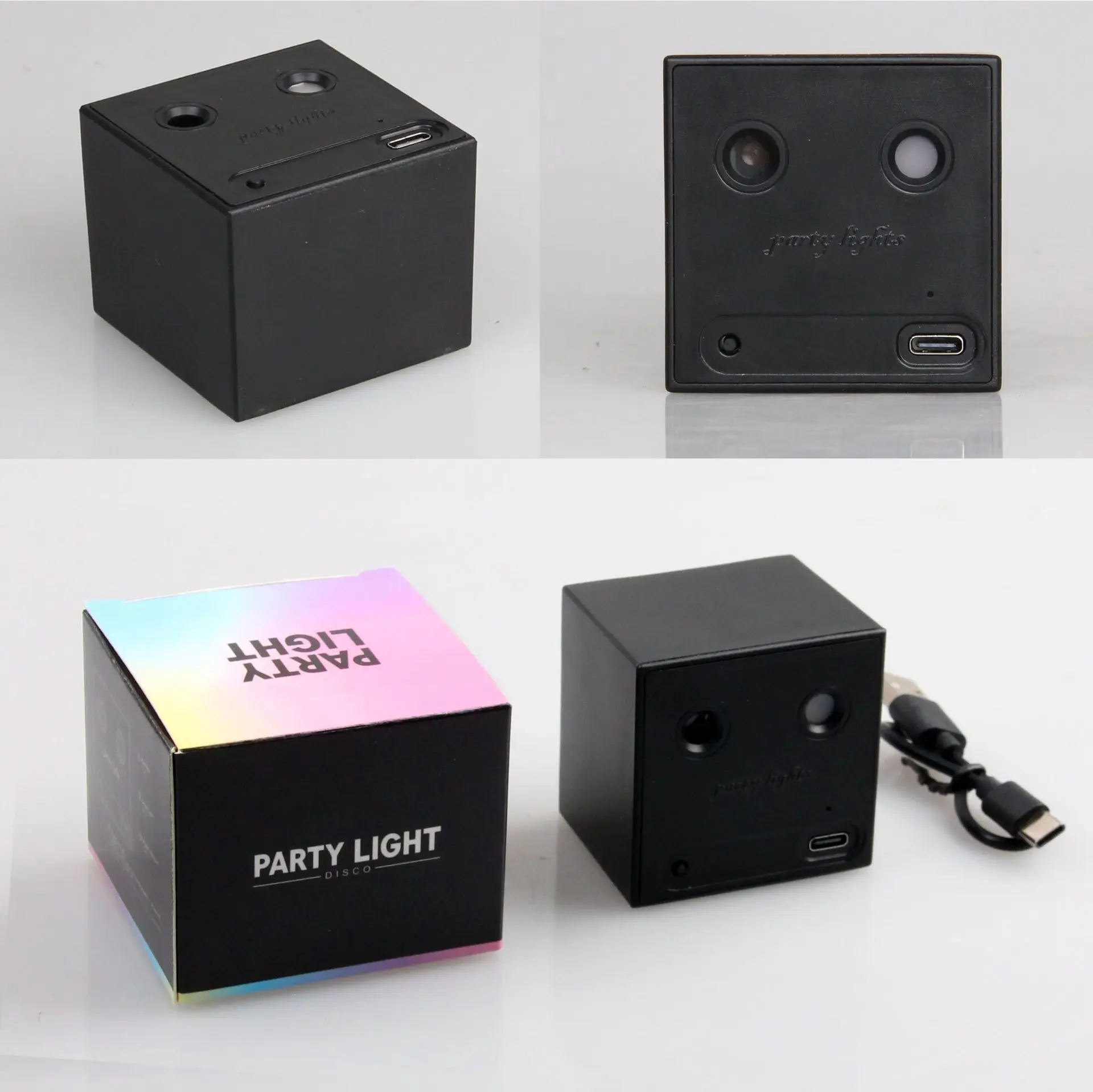Little magic block laser ambient light car outdoor camping charging stage light colorful toy light household festival lights