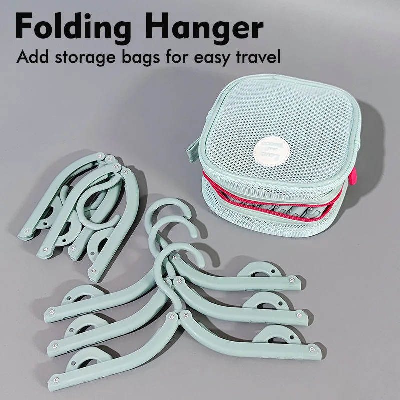 Travel folding clothes rack with storage bag, portable travel clothes rack business trips, student dormitory for home use suit