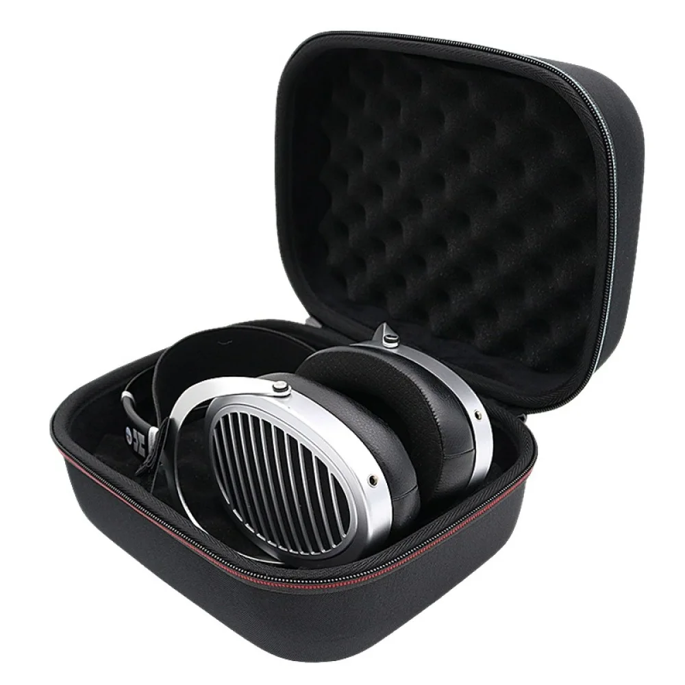 For HIFIMAN ANANDA Travel Case Portable Hard Shell Headphone Storage Bag with Shockproof Foam Oxford Fabric EVA Protective Case