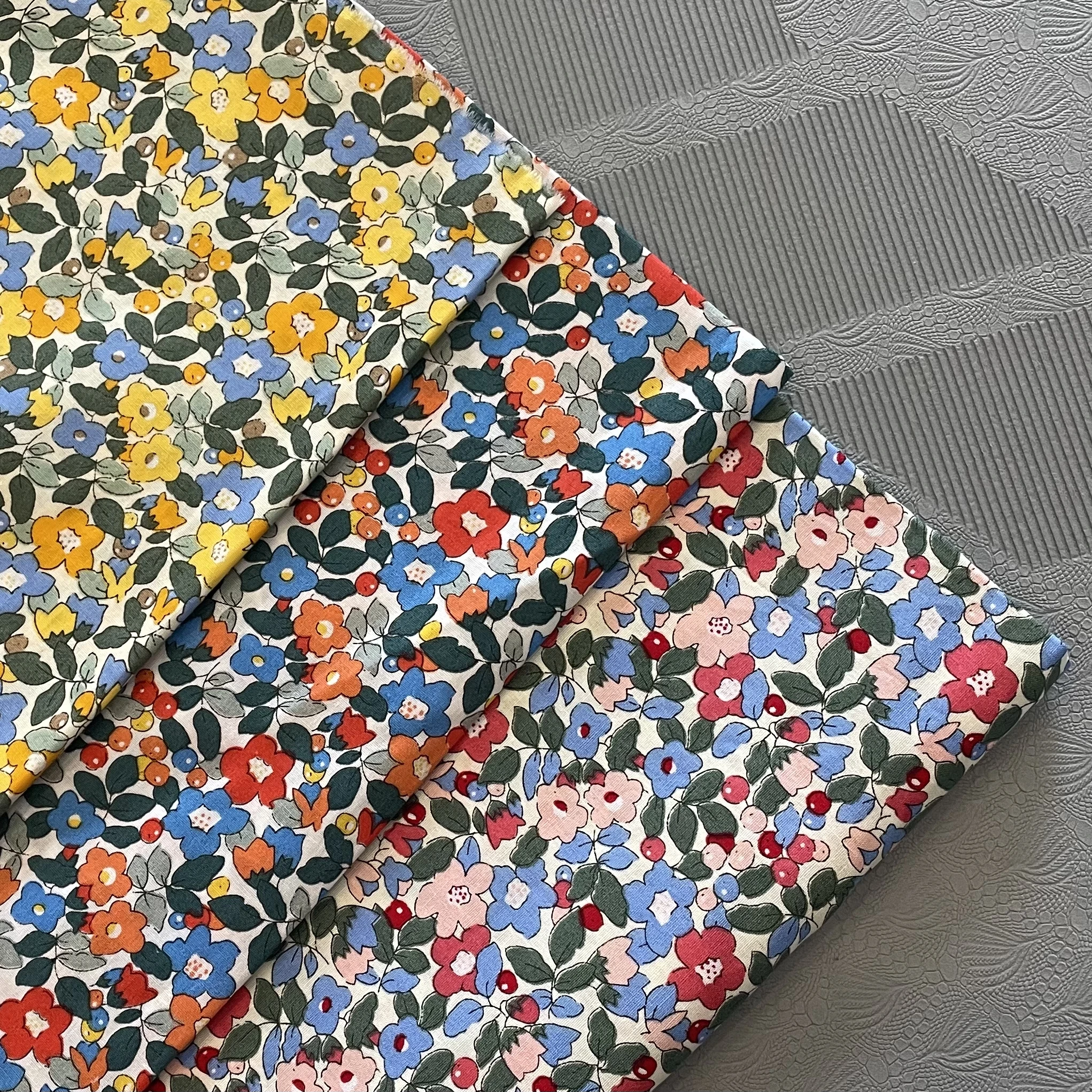 145x50cm Betsy Berry 40S Cotton Poplin Little Flower Sewing Fabric, Making Blouse Children Dress Handmade DIY Cloth 2023
