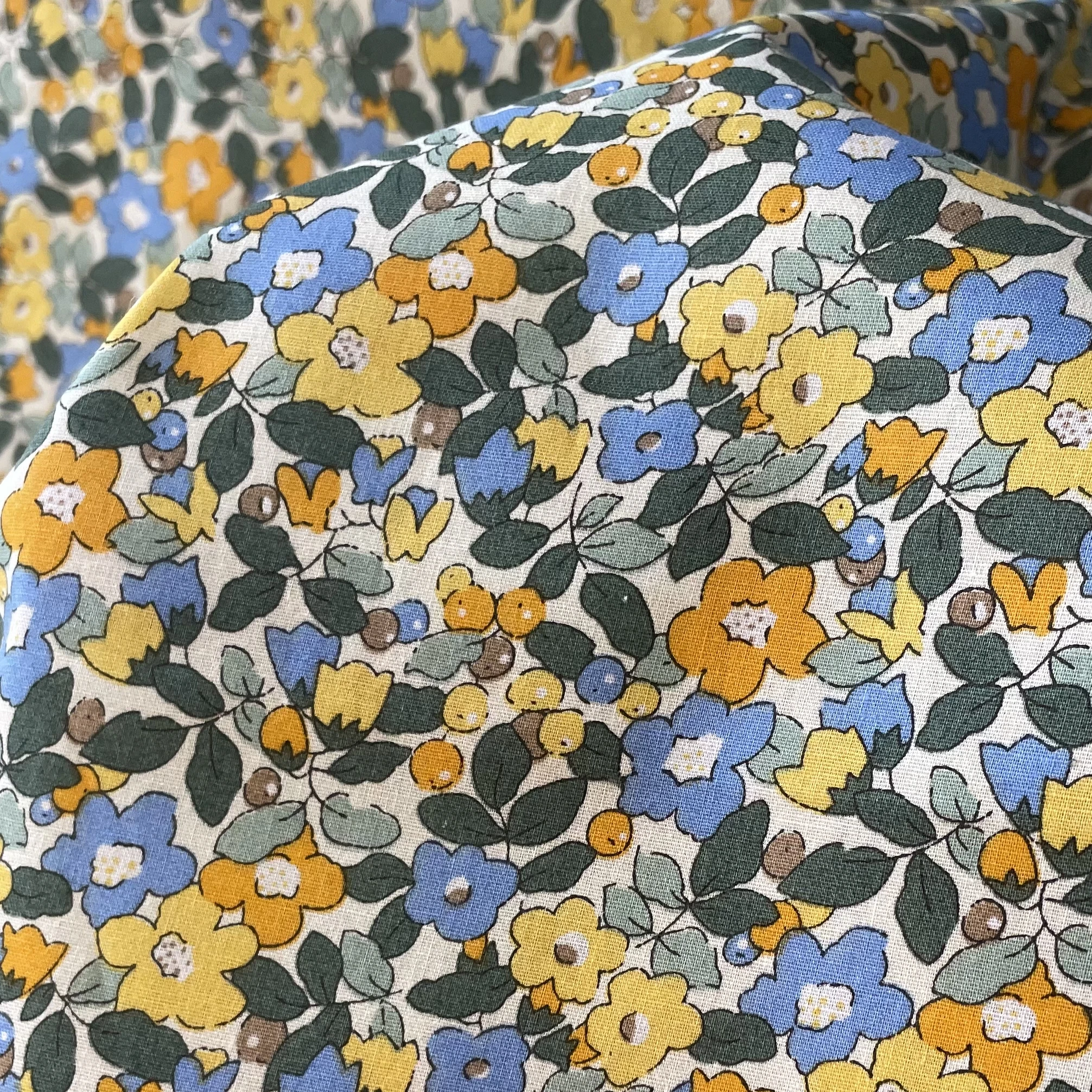 145x50cm Betsy Berry 40S Cotton Poplin Little Flower Sewing Fabric, Making Blouse Children Dress Handmade DIY Cloth 2023