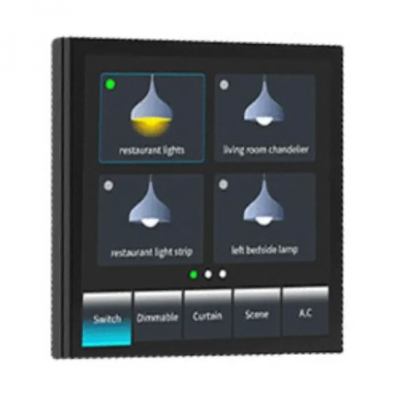 Tuya Smart Home 4-Inch Full-Screen Zigbee Smart Switch With Offline Voice Curtain Dimming And Scene Control With Ir Infrared