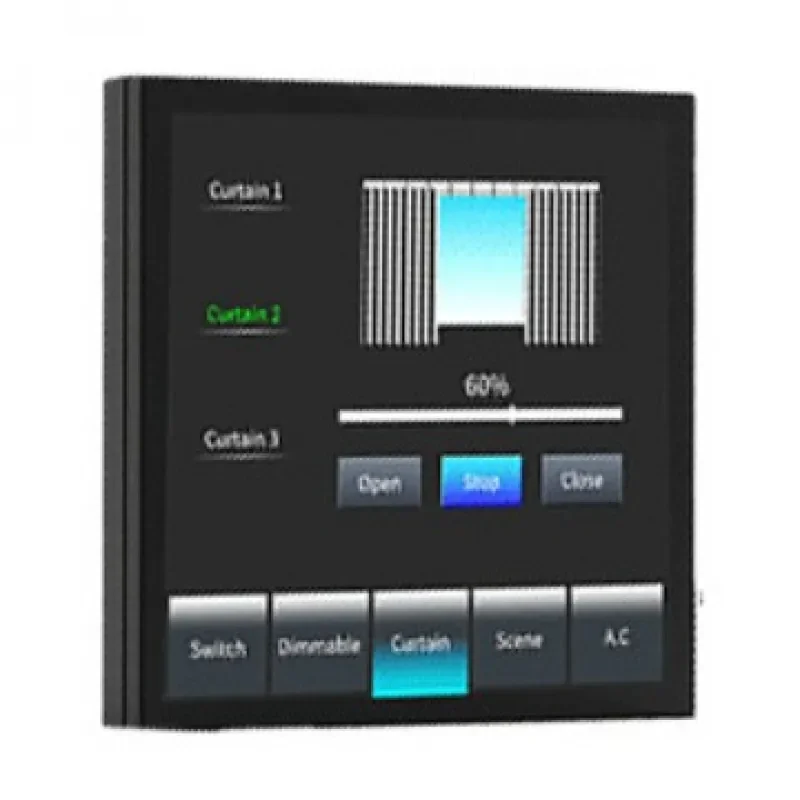 Tuya Smart Home 4-Inch Full-Screen Zigbee Smart Switch With Offline Voice Curtain Dimming And Scene Control With Ir Infrared