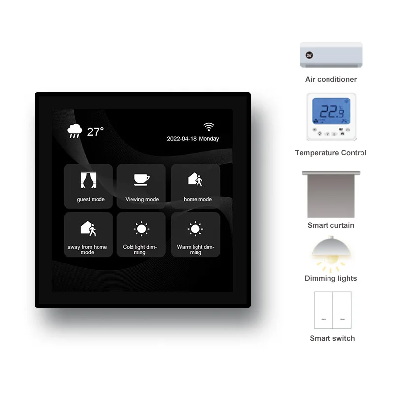 2024 New 4 Inch Android System Smart Home ZigBee Gateway For Hotel Use Home Gateway