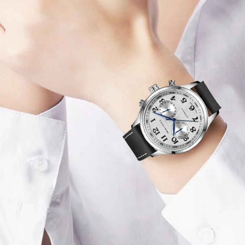 SeaGull Dual Time Zone Man Watch Day-Date Calendar Automatic Mechanical Wristwatches 42mm 50M Waterproof Watches for Man 6063
