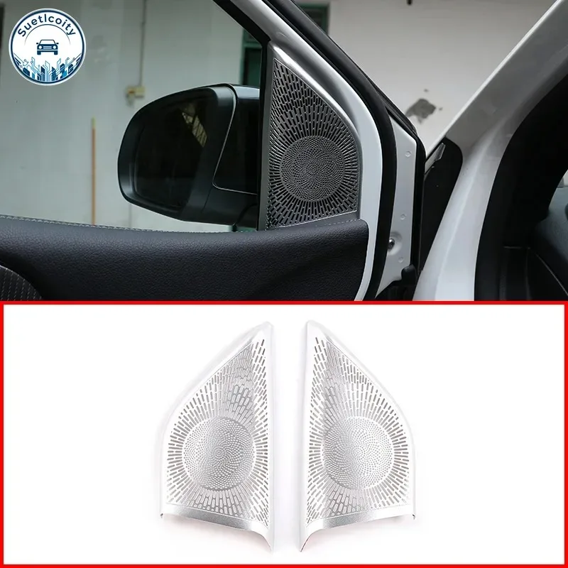 Interior Car Accessories For Mercedes Benz B GLB Class W247 X247 19-22 Aluminum Alloy Car Door Audio Speaker Tweeters Cover Trim