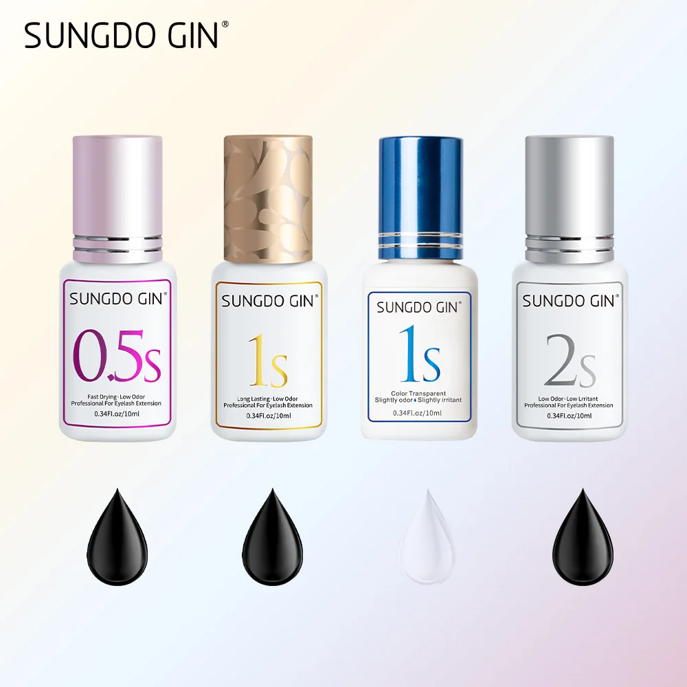 Eyelashes Glue For Professional 5ml/10ml 1 Second Fast Drying Strong Eyelash Extension Glue Adhesive Low Smell Mink Eyelash Glue