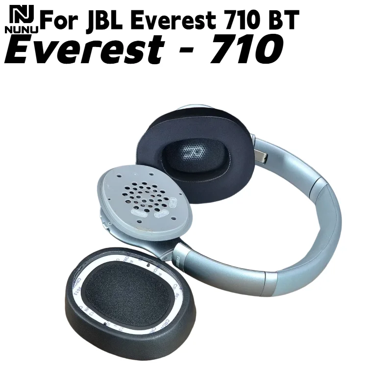 NUNU Replacement Soft Ice gel Ear Pads Cushion / Silicone zipper head beam protective cover For JBL Everest-710 Gaming Headset