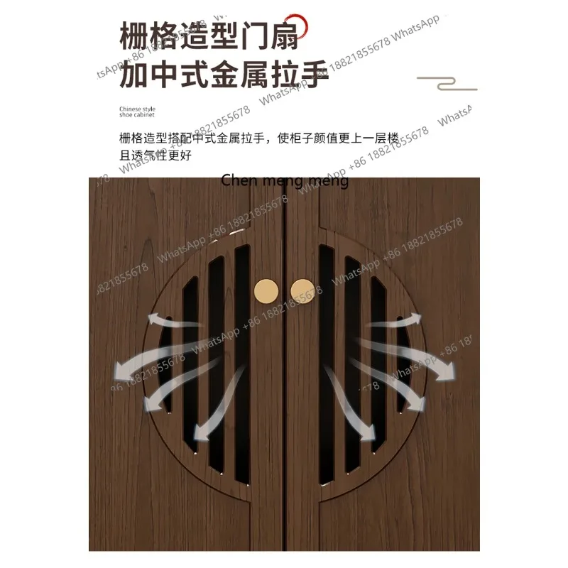 E136  Wooden Organizer Shoe Cabinet Storage Mobile Space Saving Bedroom Shoe Shelf Slippers Vertical Archivadores Salon Furnitur