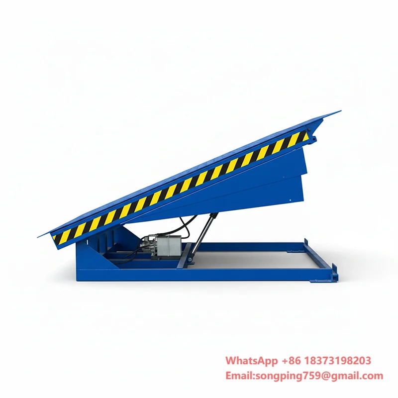 High Performance Flip Lip Dock Leveler 600mm Vertical Travel Range Loading Equipment for Logistics Centers