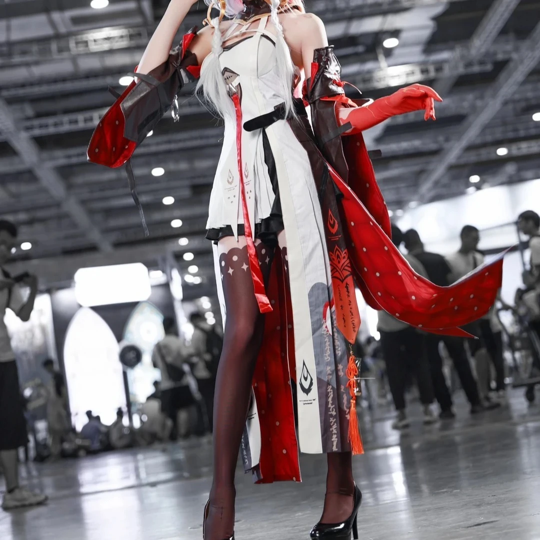 Changli Cosplay Wuthering Waves Chang Li Prefect Costume Full Set Wig Dress Uniform Anime Halloween Character Outfits