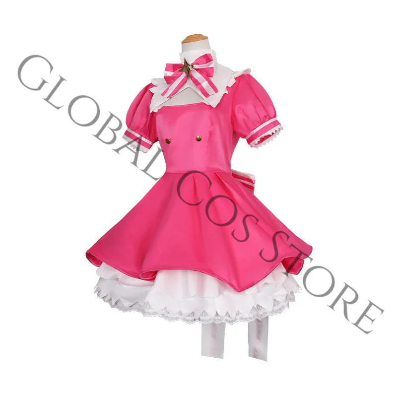 Virtual Singer Idol Mikuuuuuu Cosplay Immediate Reincarnation Costume Pink Dress Lolita Stage Perfromance Set Wig for Women