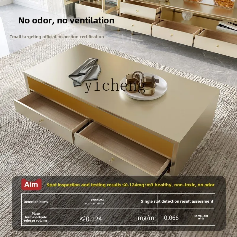 YFY  light luxury coffee table modern simple small apartment living room home special solid wood high-end tea table