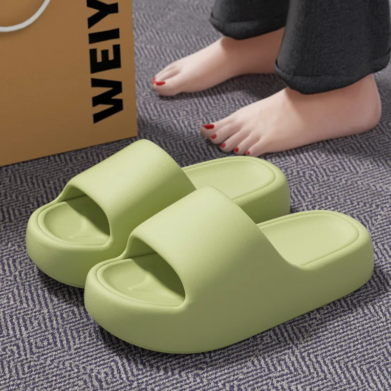 Anti-Odor Indoor Slippers Women's Summer EVA Anti-Slip Bathroom Slippers Comfortable Home Slippers Casual Slip-On Slides New