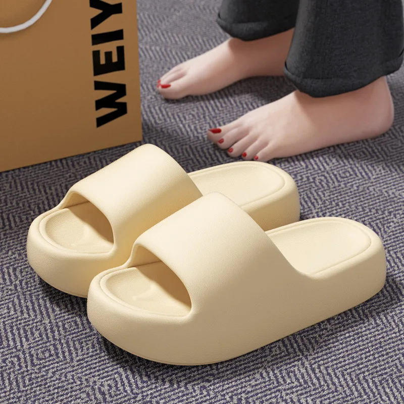 Anti-Odor Indoor Slippers Women's Summer EVA Anti-Slip Bathroom Slippers Comfortable Home Slippers Casual Slip-On Slides New