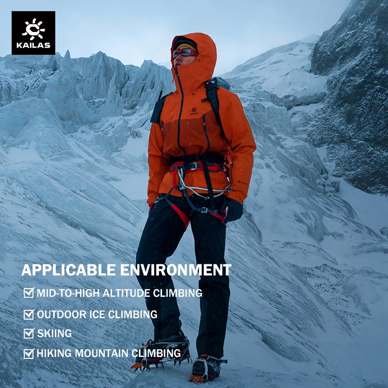 KAILAS New Mont-X HardShell Jacket GTX Rainstorm Waterproof Hooded Coats Outdoor Professional Mountaineering Jackets KG2511109