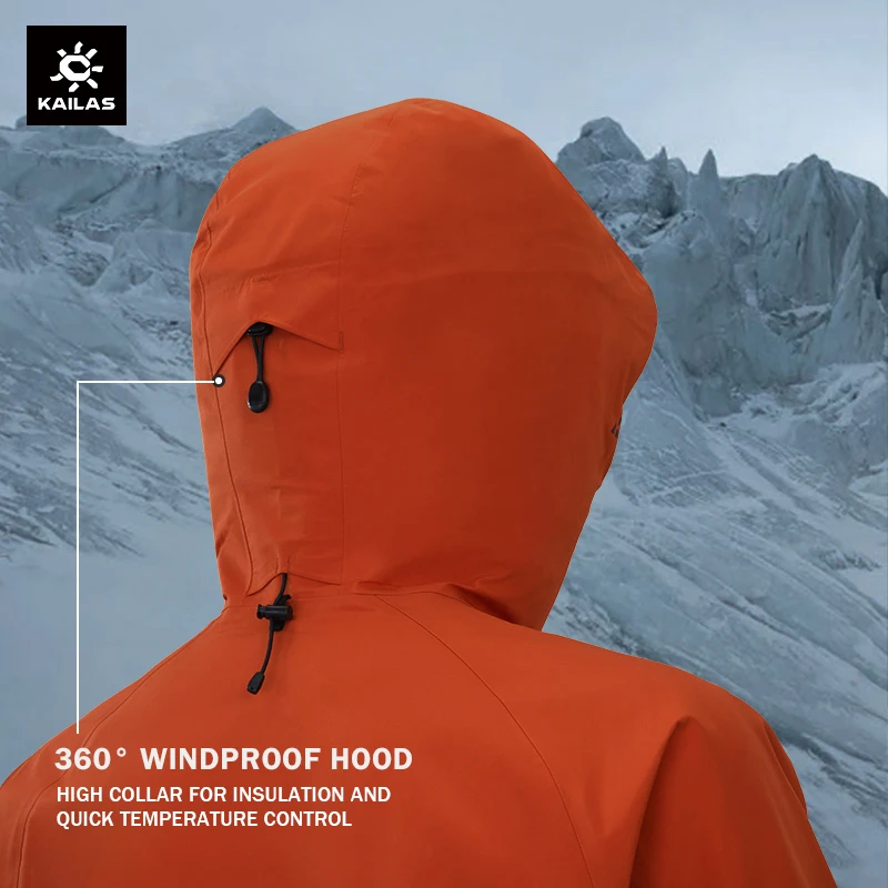 KAILAS New Mont-X HardShell Jacket GTX Rainstorm Waterproof Hooded Coats Outdoor Professional Mountaineering Jackets KG2511109
