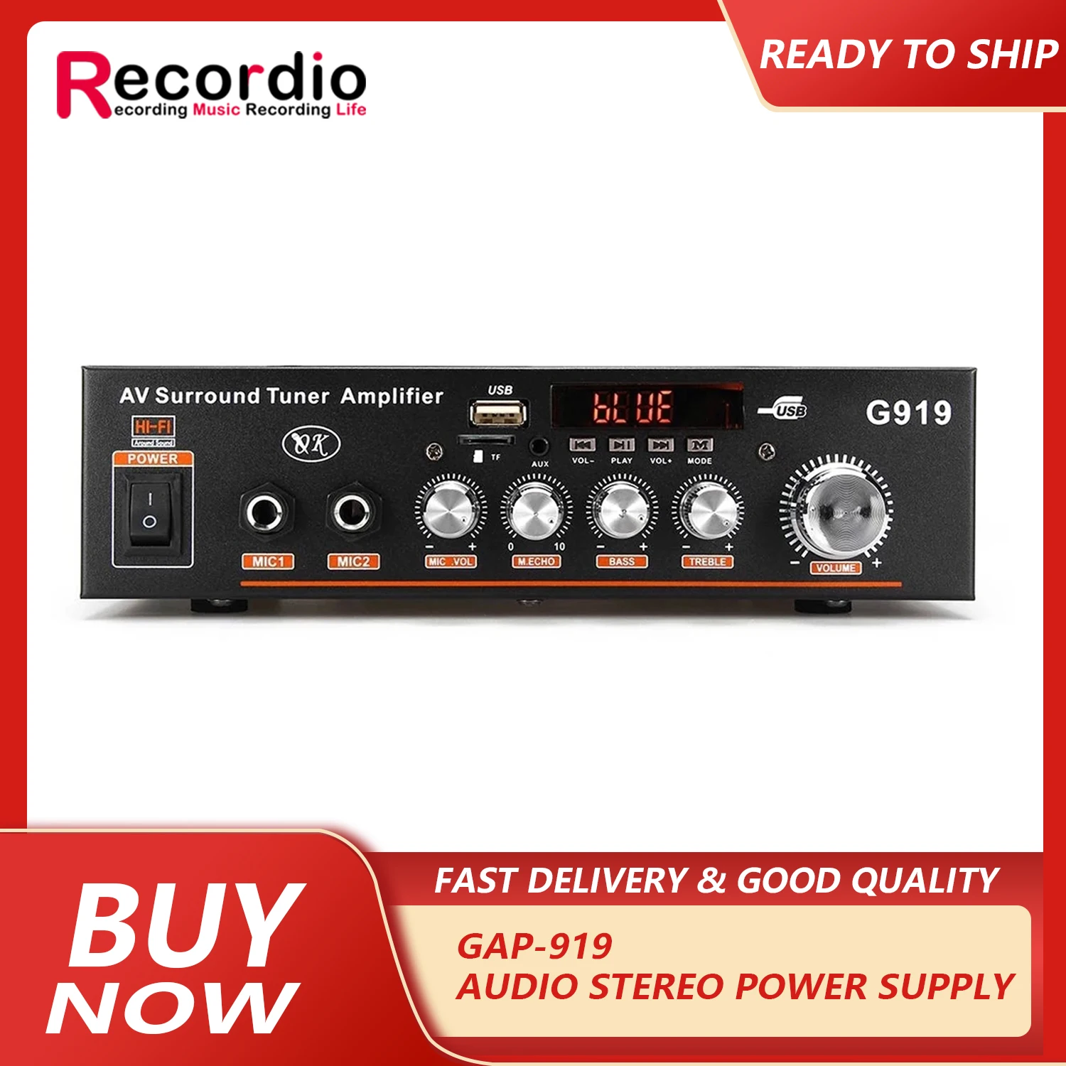 GAP-298A 600W Car Amplifier Audio Stereo Power blueteeth FM Radio 2CH Home Theater Amplifiers Mini Amplificador Audio