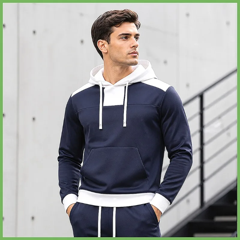 Windproof Breathable Jogging Suit Men Outdoor Training Gym Fitness Running Tracksuit Sportswear Athletic Set Activewear Workout