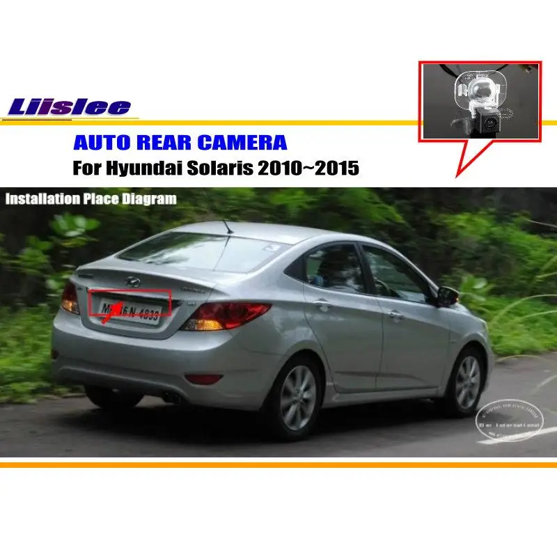 For Hyundai Solaris 2010-2015 Car Rearview Rear View Camera Backup Parking Back AUTO HD CCD CAM Accessories Kit
