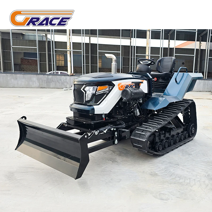 Hot Selling Mini Crawler Tractor Free Shipping, With Excavator Bucket For Nursery Planting And Farm Earthmoving