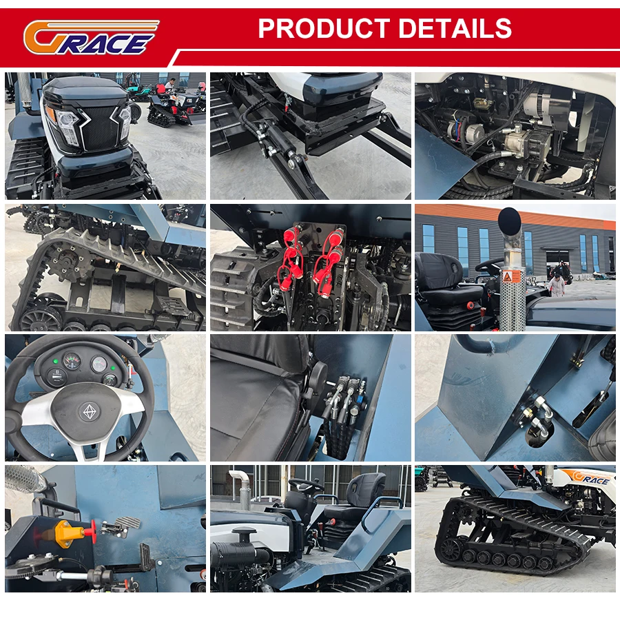 Hot Selling Mini Crawler Tractor Free Shipping, With Excavator Bucket For Nursery Planting And Farm Earthmoving