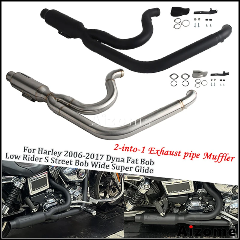 Motorcycle Racing 2-in-1 Exhaust Muffler 2.2
