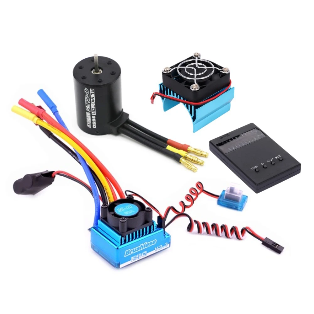RC car Accessories 3900KV Brushless Motor 120A Brushless Electric Adjustment Set fit for HPI Off road Vehicle