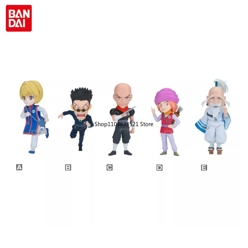 BANDAI Original WCF HUNTER×HUNTER CURARPIKT&Leorio PaladiKnight Aizakku Netero Hunter Exam Vol.2 Character Action Figure Model