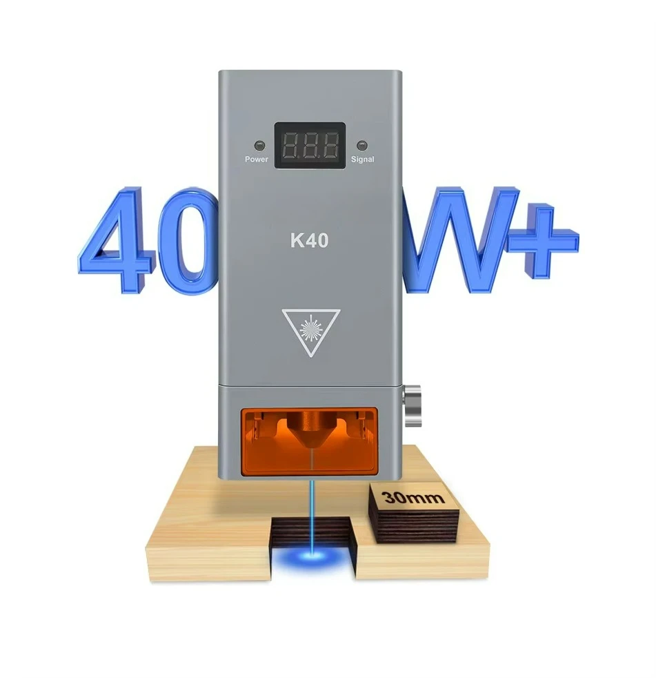 K40 44w high optical power 450nm blue laser module 40W, built-in 8 laser diodes, for numerical control tool engraving machine