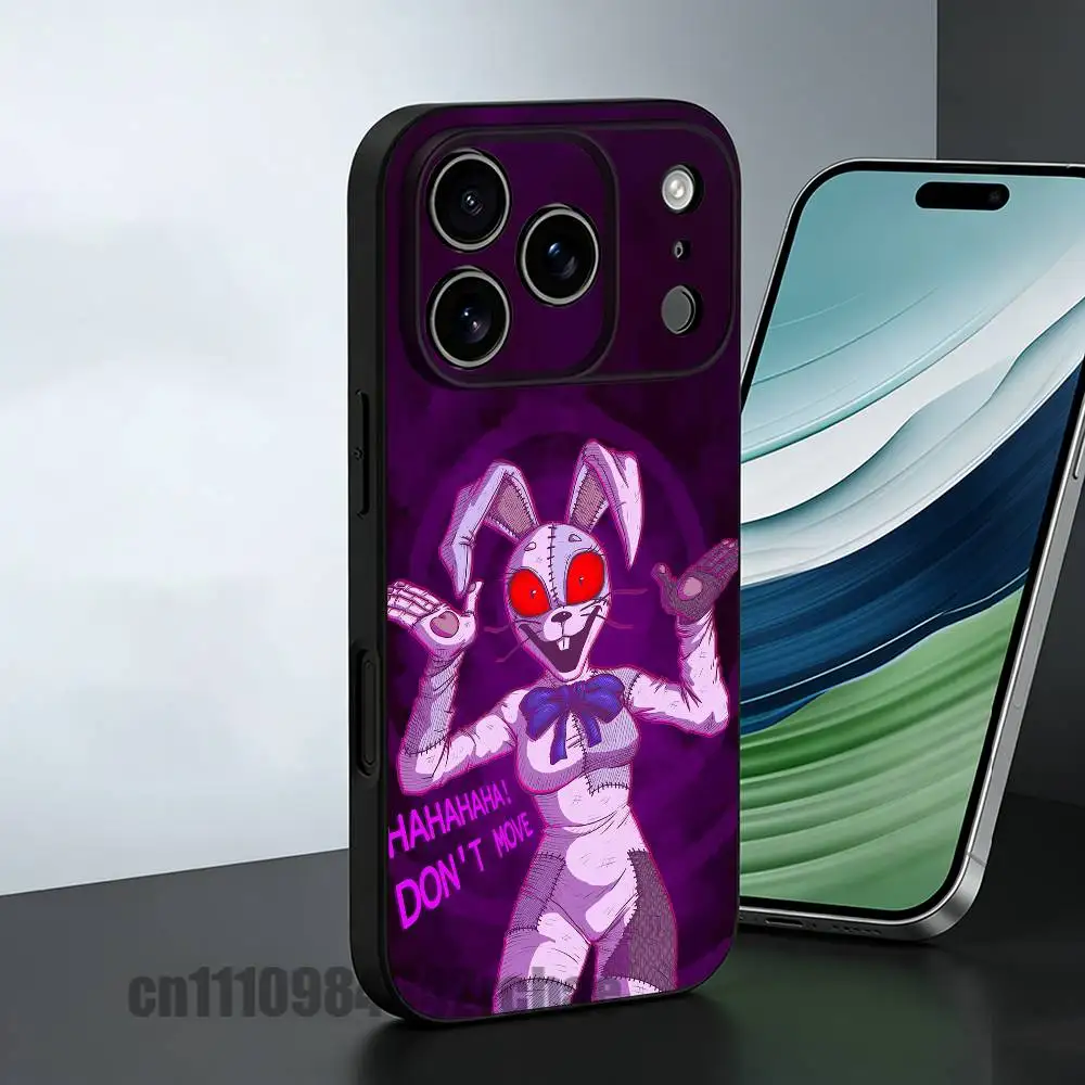 For F-FnafS S-Springtrap V-Vanny Phone Case For iPhone 14 16 12 15 13 17 11 E Plus Air Mini Pro Max Black Custom Cover