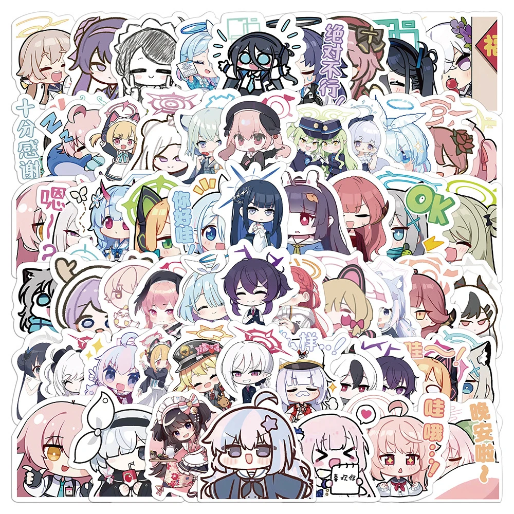 10/30/60pcs Blue Archive The Animation Stickers Cute Anime Game Decals Scrapbook Laptop Phone Diary Graffiti Sticker Decoration