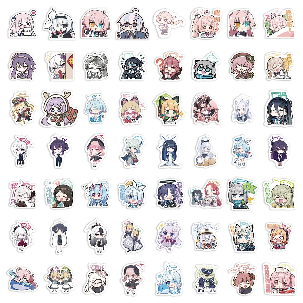 10/30/60pcs Blue Archive The Animation Stickers Cute Anime Game Decals Scrapbook Laptop Phone Diary Graffiti Sticker Decoration