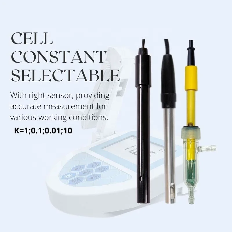 NEW Entry Level Conductivity Benchtop Meter TDS Meter With ATC Auto-Hold Data Storage Function Powered by DC or Battery for Lab