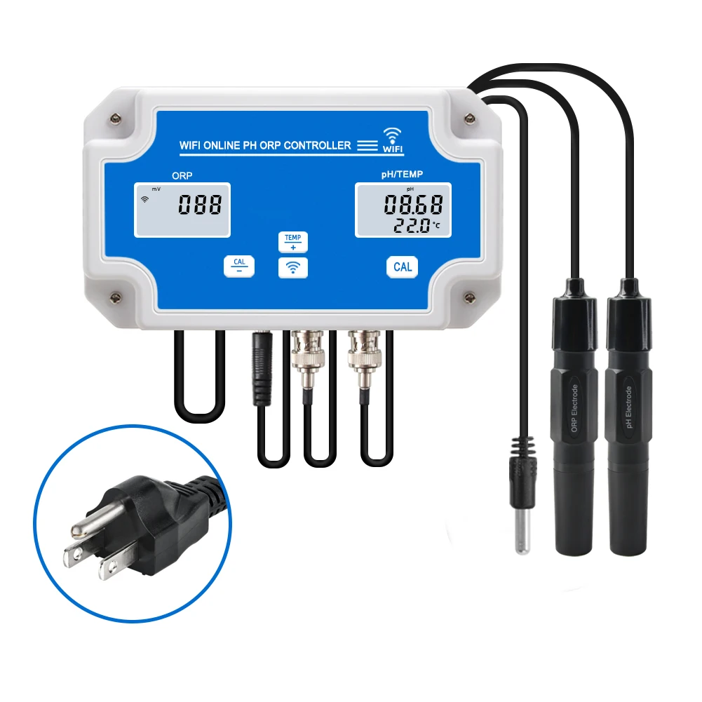 2025Smart Wifi ORP Meter  -2000~+2000mv Monitoring Controller  Online PH Meter with Data Logger Function for Hydroponics