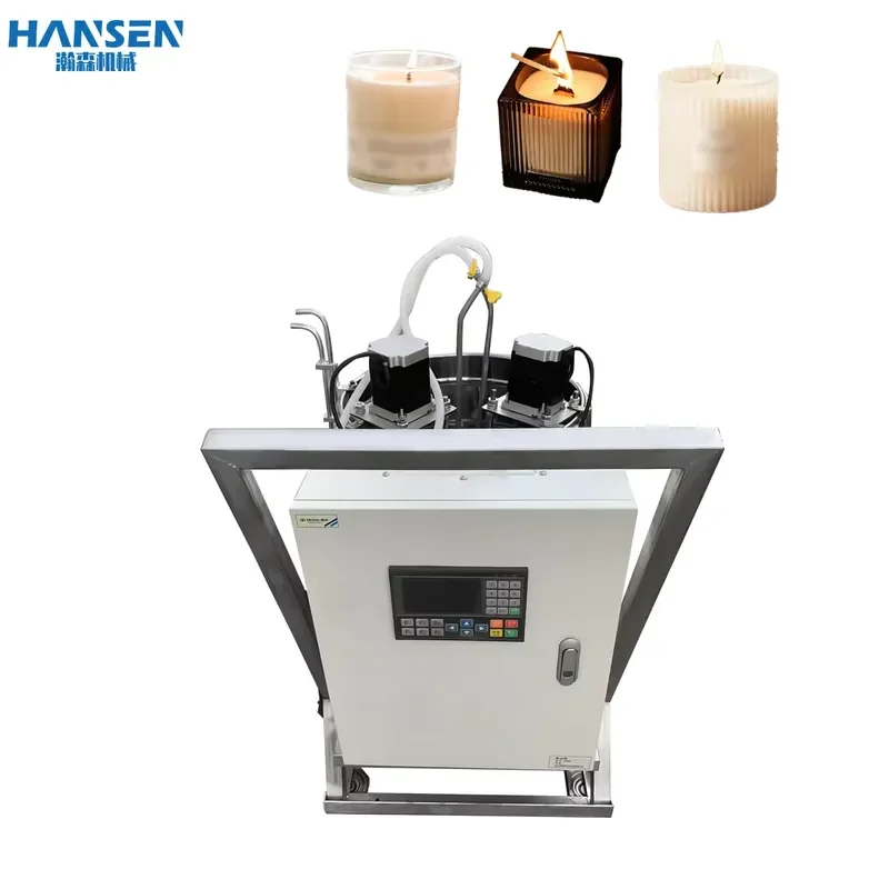 Double Head Electric Candle Filling Machine Semi Automatic Scented Wax Pouring Equipment for DIY Home Decor Craft Making Tool