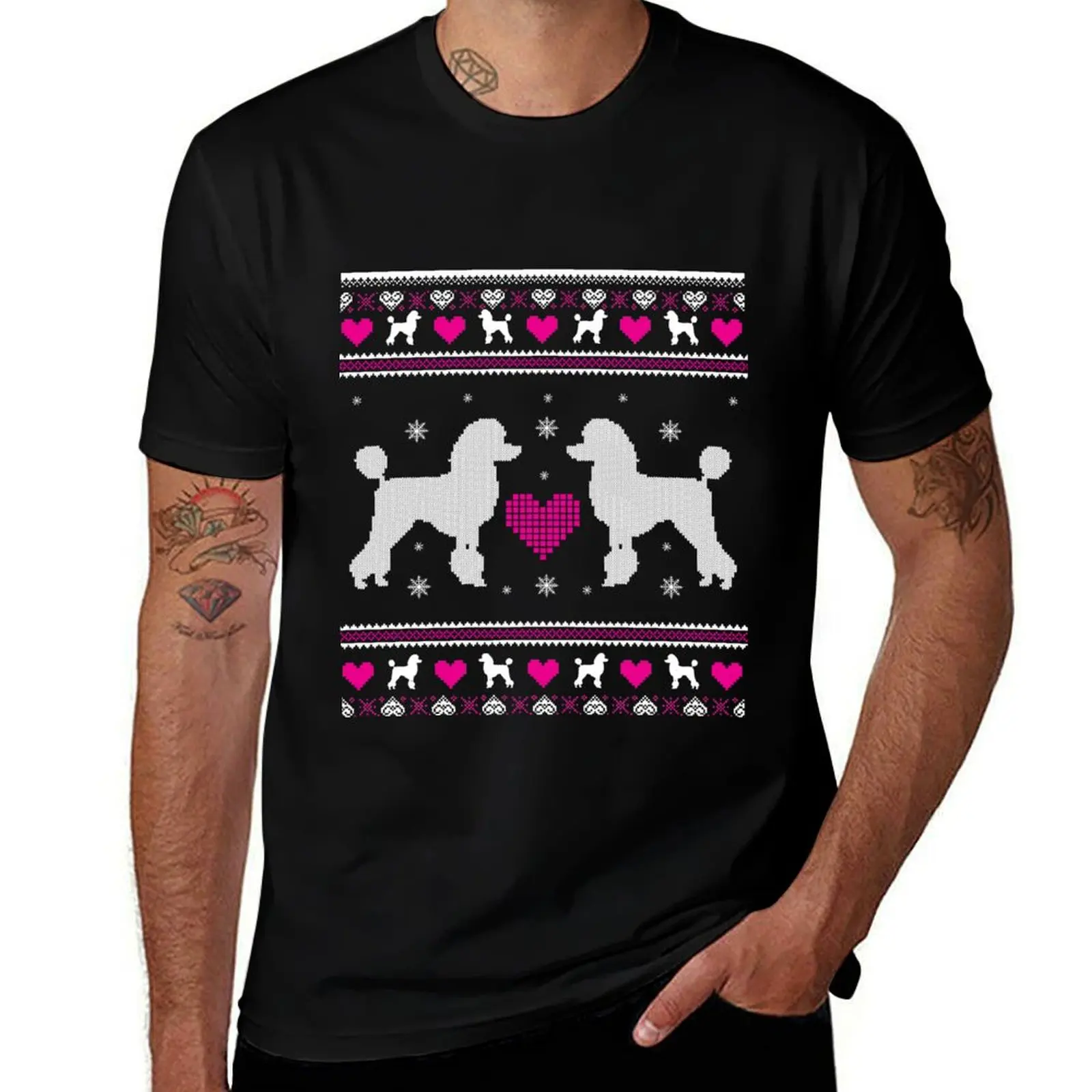 Poodle Ugly Christmas Shirt Hoodie Sweater Gift Idea For Poodle Lovers T-Shirt Durable Work Wear T-Shirt