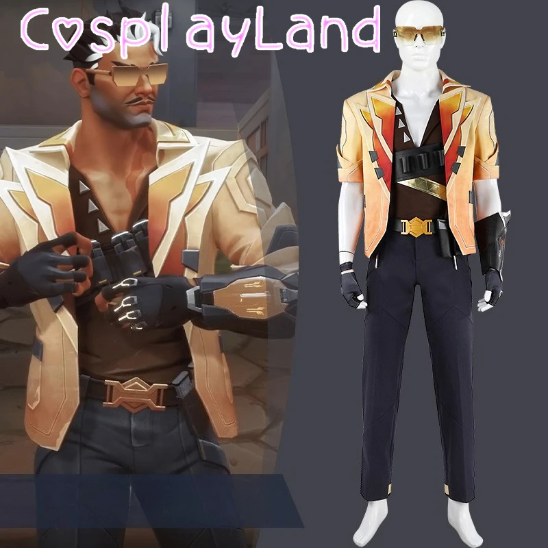 Game Valorant Tejo Cosplay Costume Men Jumpsuit Christmas Halloween Tejo Costumes Comic Con Cosplay Outfit Play Role Clothes